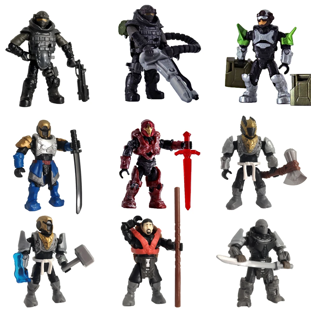 

Фигурка солдата Mega Bloks Halo, игрушки, сборные строительные блоки, мини-модели, коллекционные игры, украшения, подарки, игрушки для взрослых