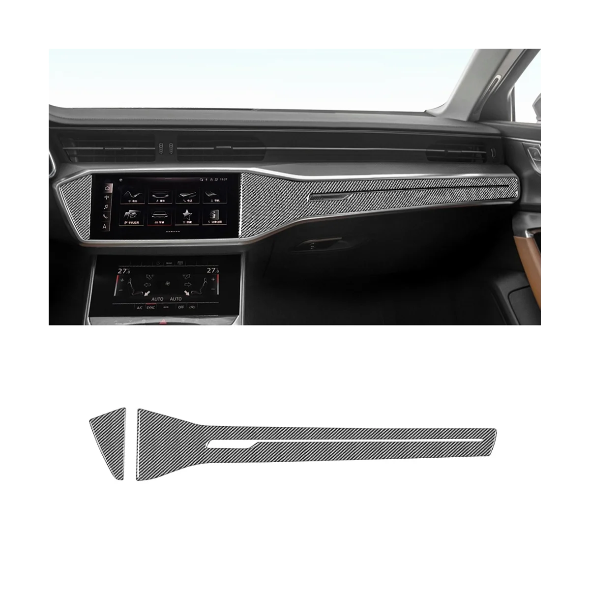 Carbon Fiber Stickers for Audi A6 C8 2019-2023 Car Center Control Dashboard Decorative Panel Trim Interior Accessories
Carbon Fiber Stickers for Audi A6 C8 2019-2023 Car Center Control Dashboard Decorative Panel Trim Interior Accessories