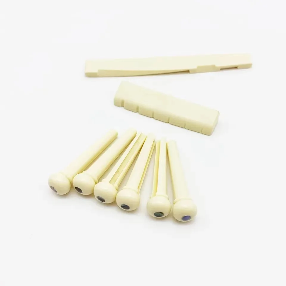 Free Shipping 1Set 6-String Guitar Bridge Pins, Folk Classic Guitar Kit Plastic Guitar String Pegs Guitar Bone Bridge Saddle Nut 
Free Shipping 1Set 6-String Guitar Bridge Pins, Folk Classic Guitar Kit Plastic Guitar String Pegs Guitar Bone Bridge Saddle Nut