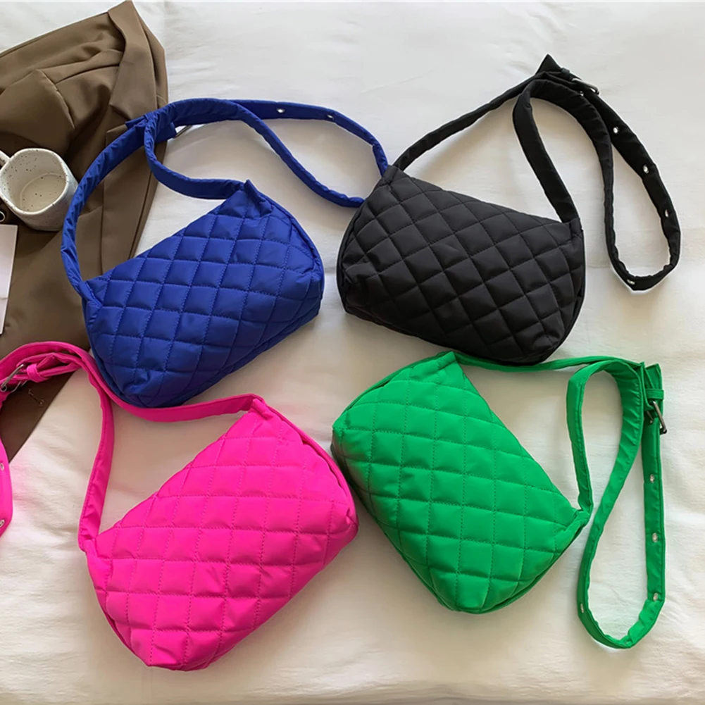 Casual Quilted Crossbody Bags for Women Underarm Bags Cotton Padded Shoulder Bags Fashion Winter Female Messenger Bags Handbags
Casual Quilted Crossbody Bags for Women Underarm Bags Cotton Padded Shoulder Bags Fashion Winter Female Messenger Bags Handbags
