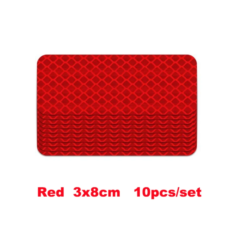 10 шт., светоотражающая защитная полоса для бампера автомобиля, наклейка, предупреждающая полоса, лента, безопасный отражатель, наклейки, наклейки, внешняя наклейка на мотоцикл 
10 шт., светоотражающая защитная полоса для бампера автомобиля, наклейка, предупреждающая полоса, лента, безопасный отражатель, наклейки, наклейки, внешняя наклейка на мотоцикл