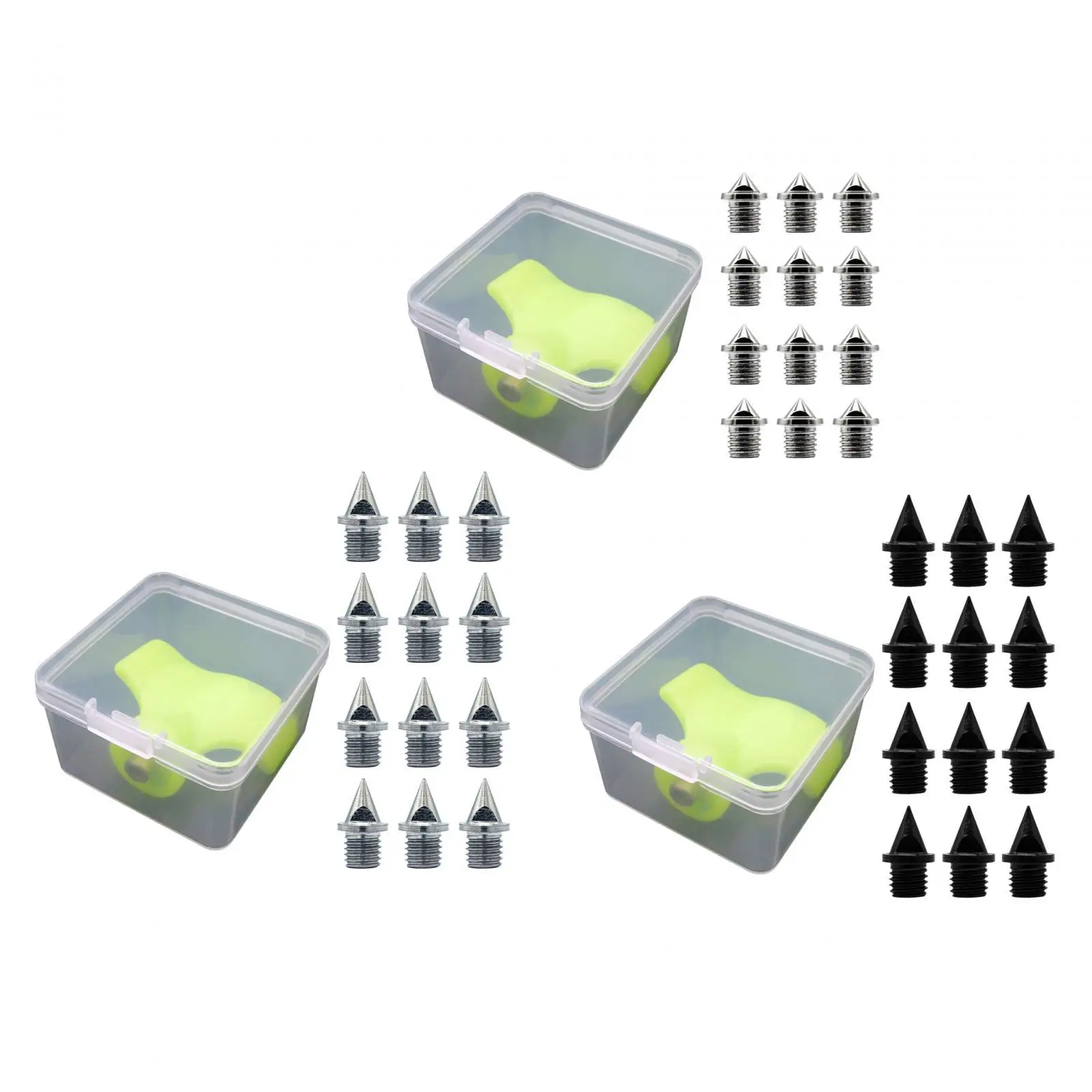 12 Pieces Track Spikes Outdoor Accessories with Spike Wrench for Track Shoes
12 Pieces Track Spikes Outdoor Accessories with Spike Wrench for Track Shoes