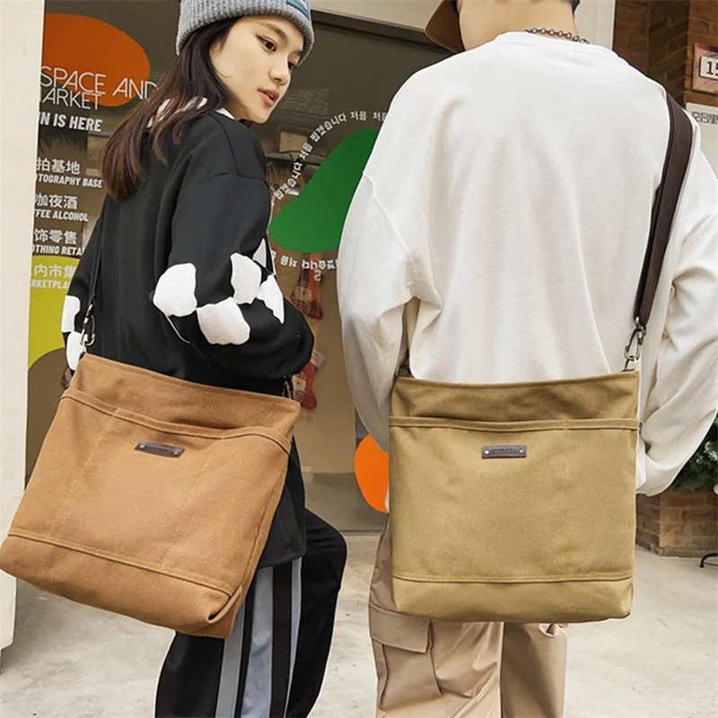 Men Women Shoulder Bag Large Canvas Crossbody Bags for Women 2023 Cotton Cloth Fashion Korean Female Students School Bag Handbag
Men Women Shoulder Bag Large Canvas Crossbody Bags for Women 2023 Cotton Cloth Fashion Korean Female Students School Bag Handbag