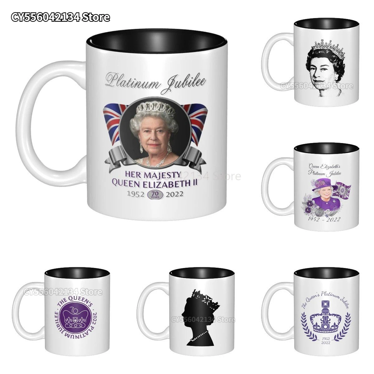 Queen Elizabeth II Platinum Jubilee 330ml Ceramic Coffee Mugs Tea Cups Friends Birthday Gifts
Queen Elizabeth II Platinum Jubilee 330ml Ceramic Coffee Mugs Tea Cups Friends Birthday Gifts