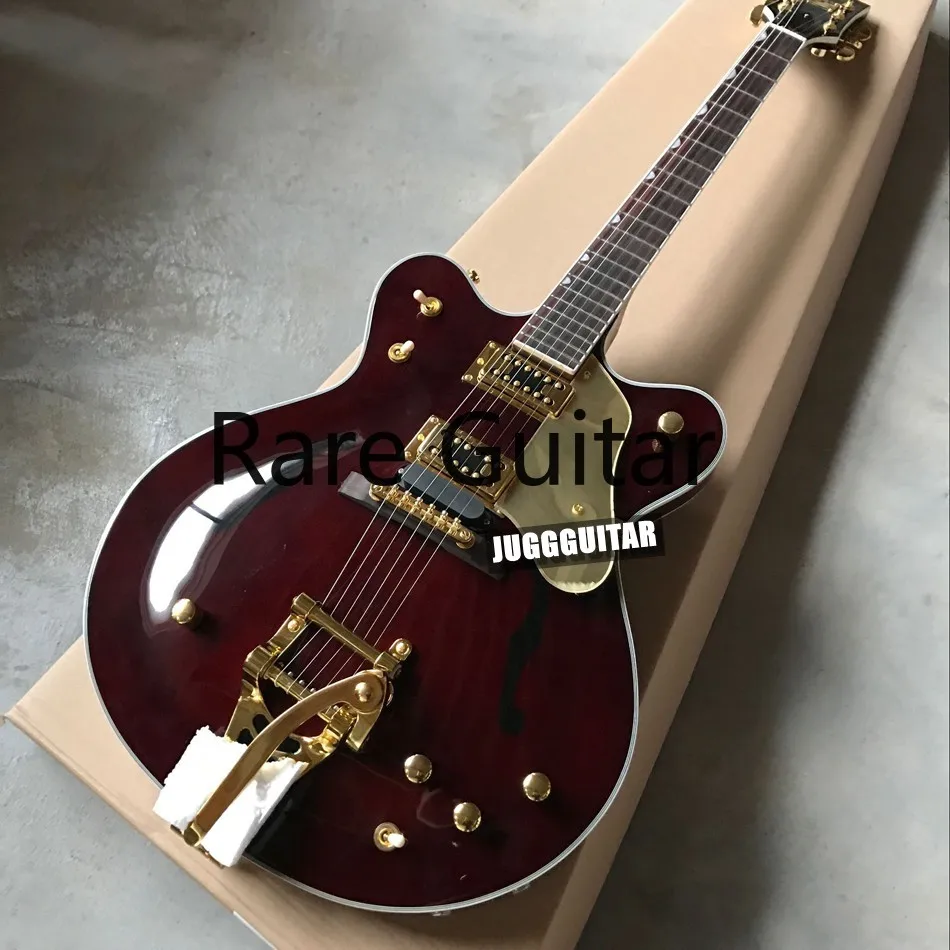 Rhxflame Custom 2017 New Arrival Gre G6122-1962 Brown Jazz Semi Hollow Body Guitar Bigs Tremolo Bridge Gold Drop
Rhxflame Custom 2017 New Arrival Gre G6122-1962 Brown Jazz Semi Hollow Body Guitar Bigs Tremolo Bridge Gold Drop