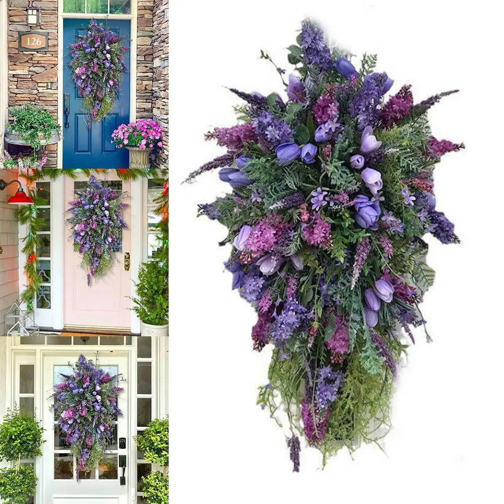 Door Decor Flower Wreath 60*40*7cm Cottage Decor Farmhouse Swags Gardens Housewarming Hydrangeas Plastic Purple
Door Decor Flower Wreath 60*40*7cm Cottage Decor Farmhouse Swags Gardens Housewarming Hydrangeas Plastic Purple