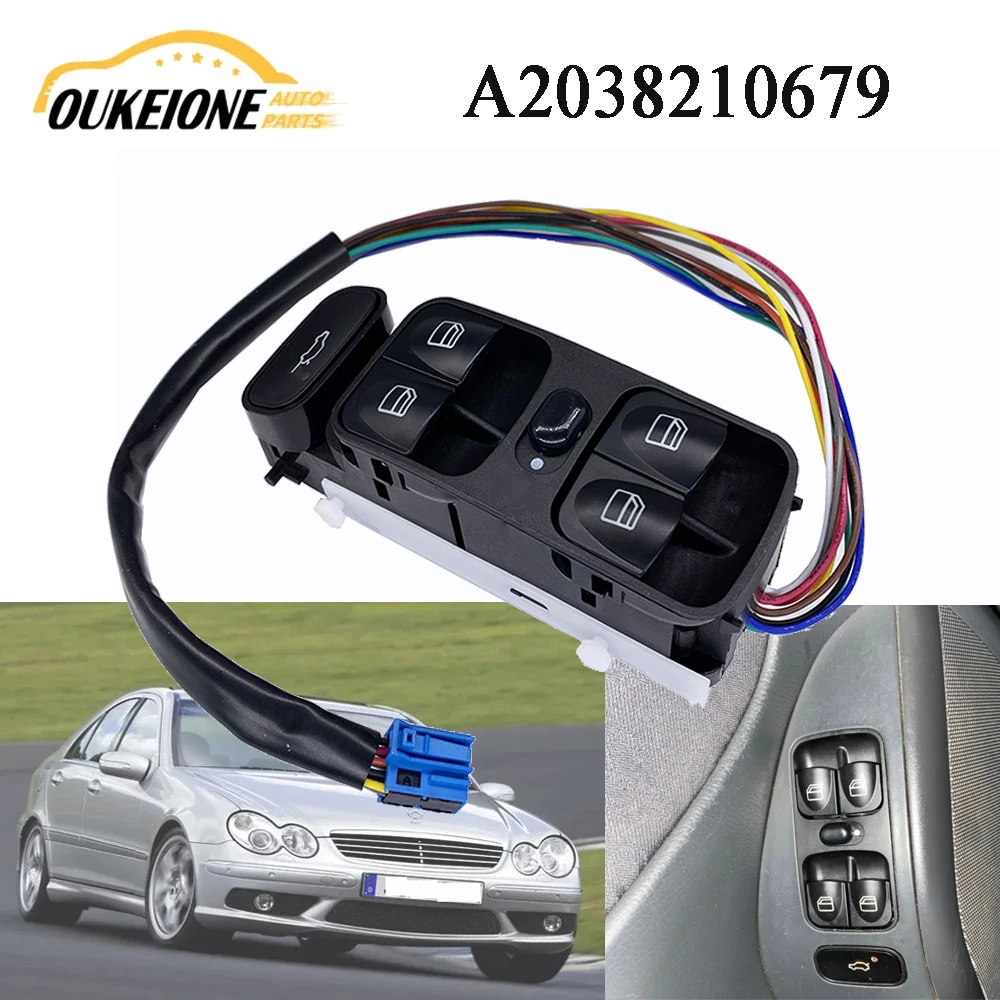 Front Driver Window Lifter Switch for Mercedes-Benz C CLASS W203 Clk W209 C320 C55 C220 C230 Glass Control Button 2038200110
Front Driver Window Lifter Switch for Mercedes-Benz C CLASS W203 Clk W209 C320 C55 C220 C230 Glass Control Button 2038200110
