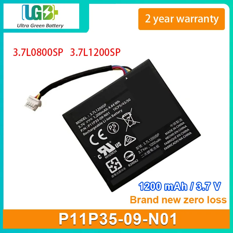 UGB Новая батарея для ti nspire cx cas cx-c P11P35-09-N01 3.7L0800SP 3.7L1200SP 3 7 в (2 шт.)