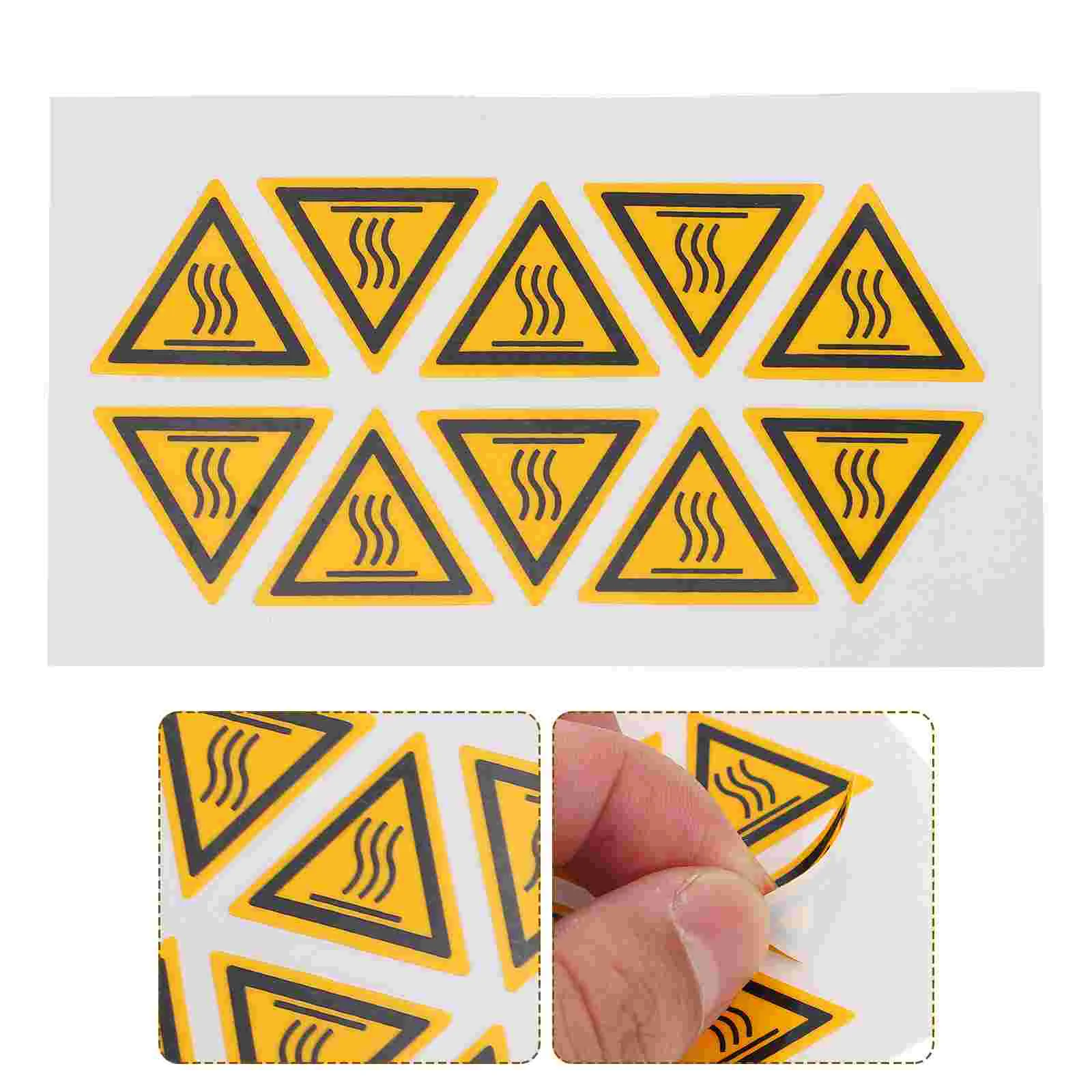10 Pcs Adhesive Stickers Pay Attention High Temperature Warning Caution Decal Scald Label Applique Equipment
10 Pcs Adhesive Stickers Pay Attention High Temperature Warning Caution Decal Scald Label Applique Equipment