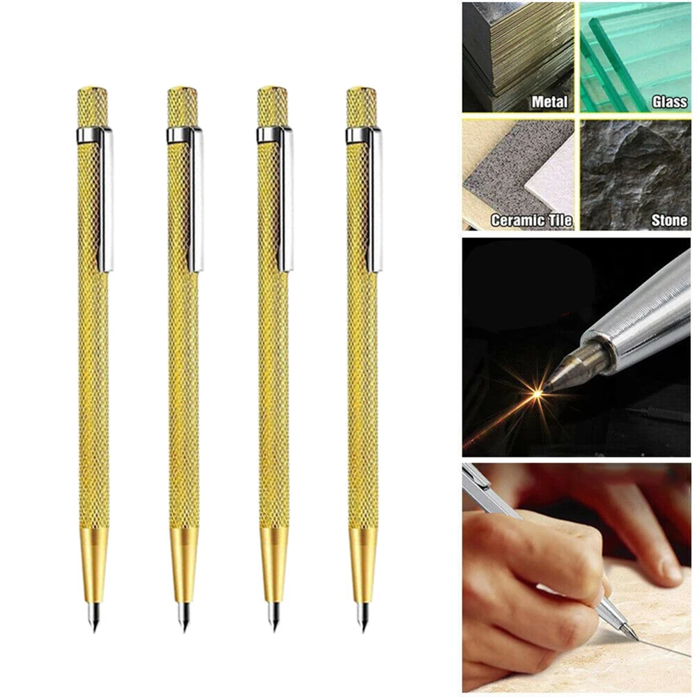 Tool Cutting Pen 150mm / 6 Inch 4Pcs Carbide Diamond Glass Cutter Gold Machine Lettering Pen Scriber Brand New
Tool Cutting Pen 150mm / 6 Inch 4Pcs Carbide Diamond Glass Cutter Gold Machine Lettering Pen Scriber Brand New