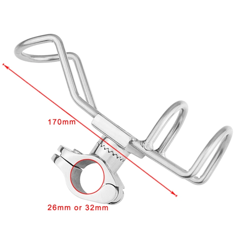 1PCS Stainless Steel 316 Fishing Rod Rack Holder Pole Bracket Support Clamp on Rail Mount 26Mm Boat Accessories
1PCS Stainless Steel 316 Fishing Rod Rack Holder Pole Bracket Support Clamp on Rail Mount 26Mm Boat Accessories