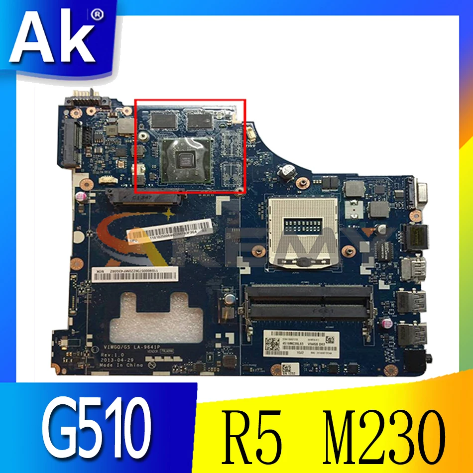 Akemy VIWGQ/GS LA-9641P Motherboard For Lenovo G510 Laptop Motherboard PGA947 HM87 Graphics Card HD8560/R5 M230 100% Test Work
Akemy VIWGQ/GS LA-9641P Motherboard For Lenovo G510 Laptop Motherboard PGA947 HM87 Graphics Card HD8560/R5 M230 100% Test Work