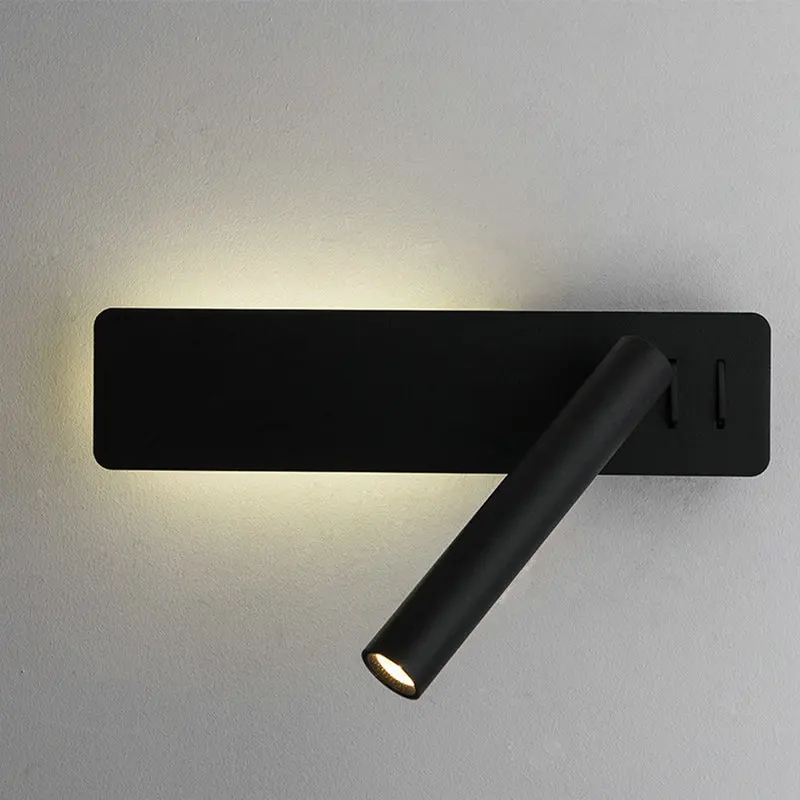 Bedside Reading Wall Lamp Nordic Minimalist with Switch Creative Hotel Engineering Indoor Sconce Bedroom Stair Aisle Wall Light
Bedside Reading Wall Lamp Nordic Minimalist with Switch Creative Hotel Engineering Indoor Sconce Bedroom Stair Aisle Wall Light
