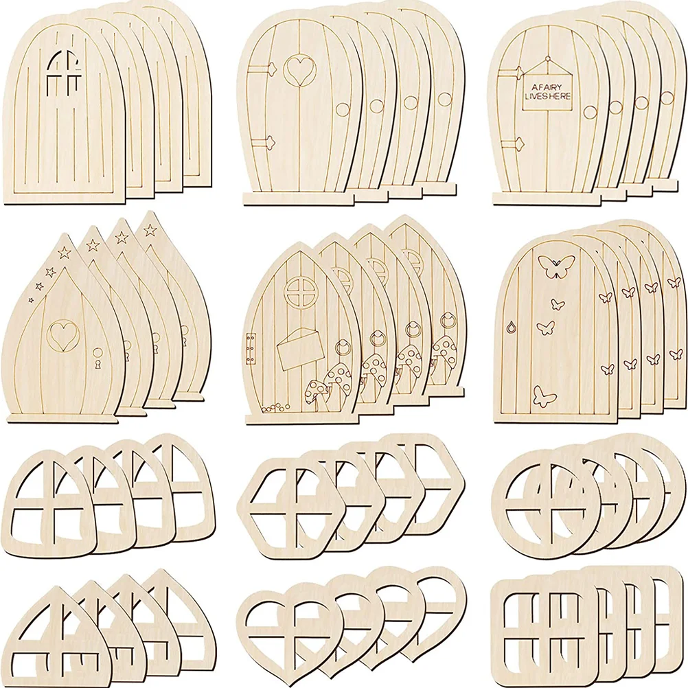 48Pcs Fairy House Doors Unfinished Fairy Door Crafts Unpainted Fairy Doors Children DIY Fairy Doors
48Pcs Fairy House Doors Unfinished Fairy Door Crafts Unpainted Fairy Doors Children DIY Fairy Doors