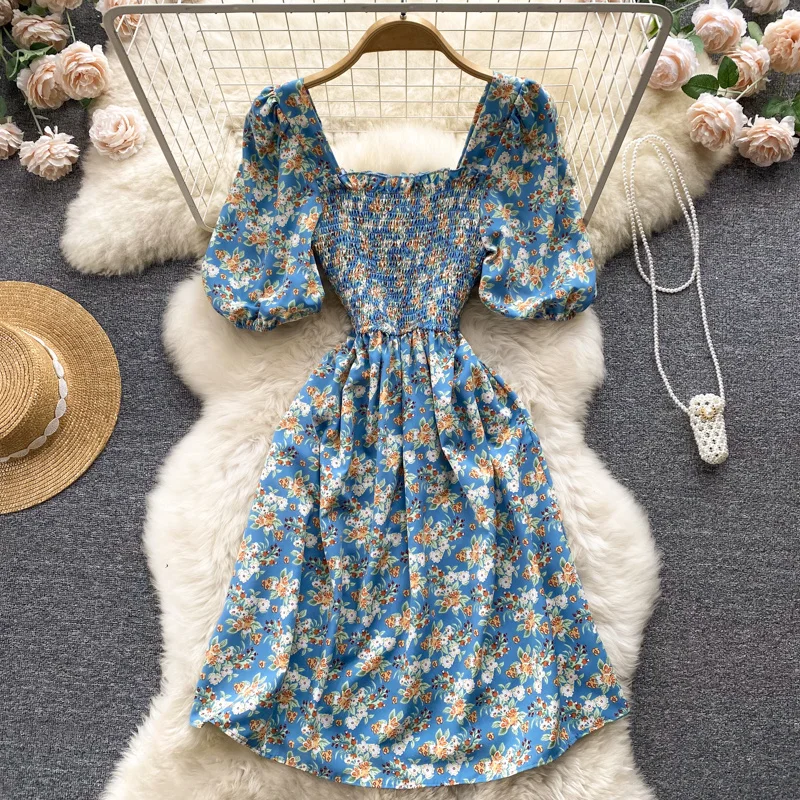 Floral Print Women Summer Dress 2022 Y2k Square Neck Elastic Vacation Cute Temperament Ladies A Line Midi Dresses
Floral Print Women Summer Dress 2022 Y2k Square Neck Elastic Vacation Cute Temperament Ladies A Line Midi Dresses