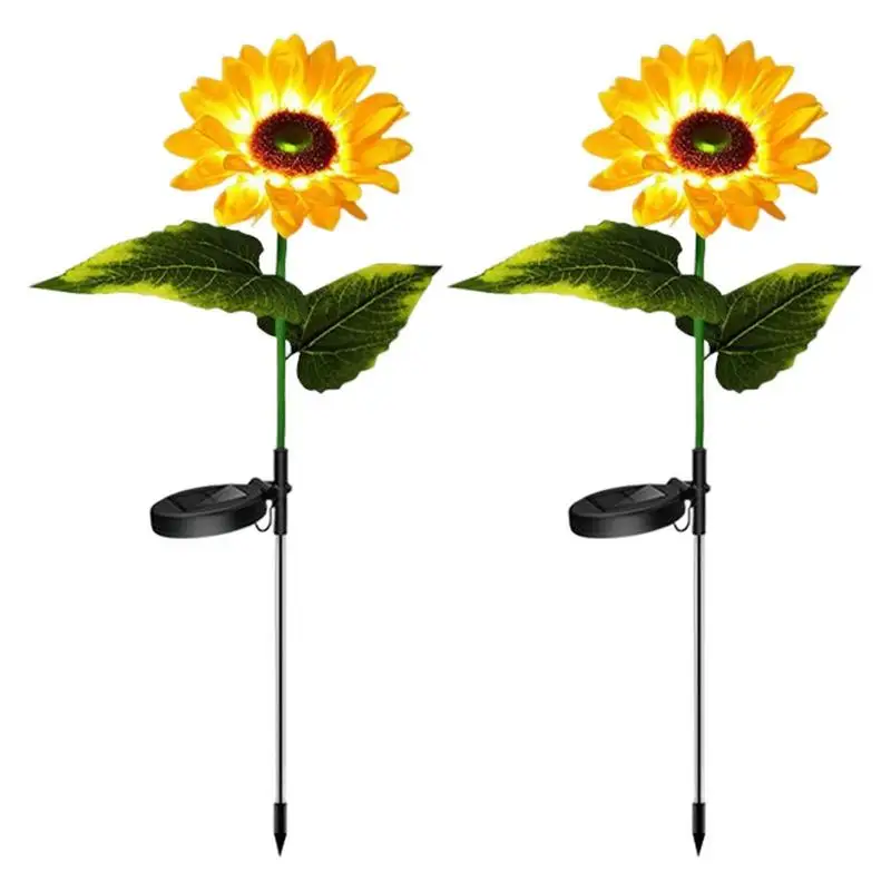 Sunflower Solar Garden Lights 2pcs Solar LED Outdoor Sunflower Garden Lighting LED Sunflowers Outdoor Waterproof Decorative For
Sunflower Solar Garden Lights 2pcs Solar LED Outdoor Sunflower Garden Lighting LED Sunflowers Outdoor Waterproof Decorative For