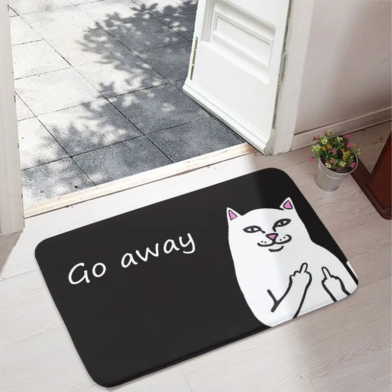 Doormat Funny Middle Finger Cute Cat Mat Bathroom Non-slip Absorbent Floor Entrance Flannel Rug And Carpet For Home Living Room
Doormat Funny Middle Finger Cute Cat Mat Bathroom Non-slip Absorbent Floor Entrance Flannel Rug And Carpet For Home Living Room