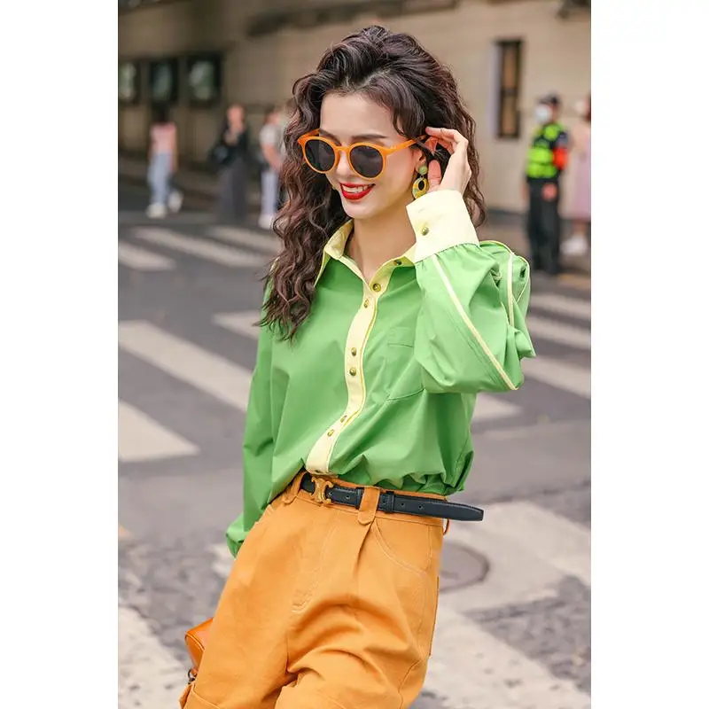2023 New Spring Fashion Exquisite Korean Embroider Appear Thin Vintage Long Sleeves All-match Shirt For Women Z210 
2023 New Spring Fashion Exquisite Korean Embroider Appear Thin Vintage Long Sleeves All-match Shirt For Women Z210