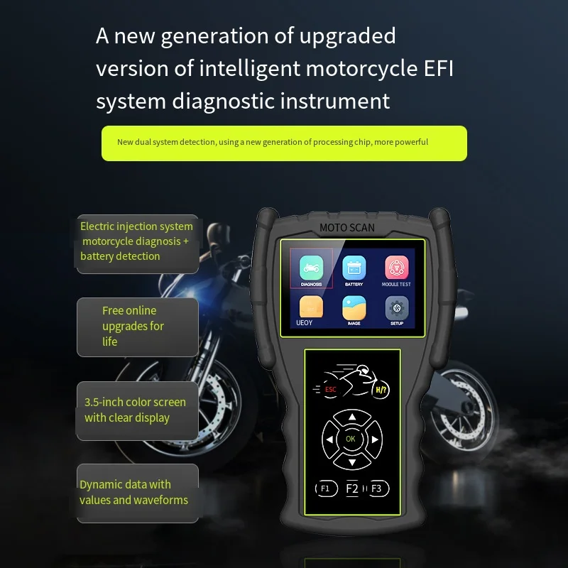 JDiag jie generation obd2 detector battery efi motorcycle troubleshooting guide double system Diagnostic instrument
JDiag jie generation obd2 detector battery efi motorcycle troubleshooting guide double system Diagnostic instrument