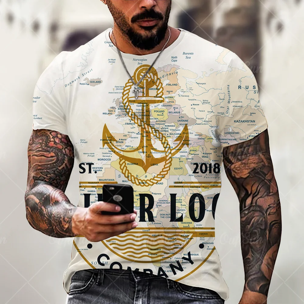 NOVEDAD DE VERANO 2022, Camiseta con estampado de ancla para hombre, camiseta de manga corta con cuello redondo, XXS-6XL informa
NOVEDAD DE VERANO 2022, Camiseta con estampado de ancla para hombre, camiseta de manga corta con cuello redondo, XXS-6XL informa