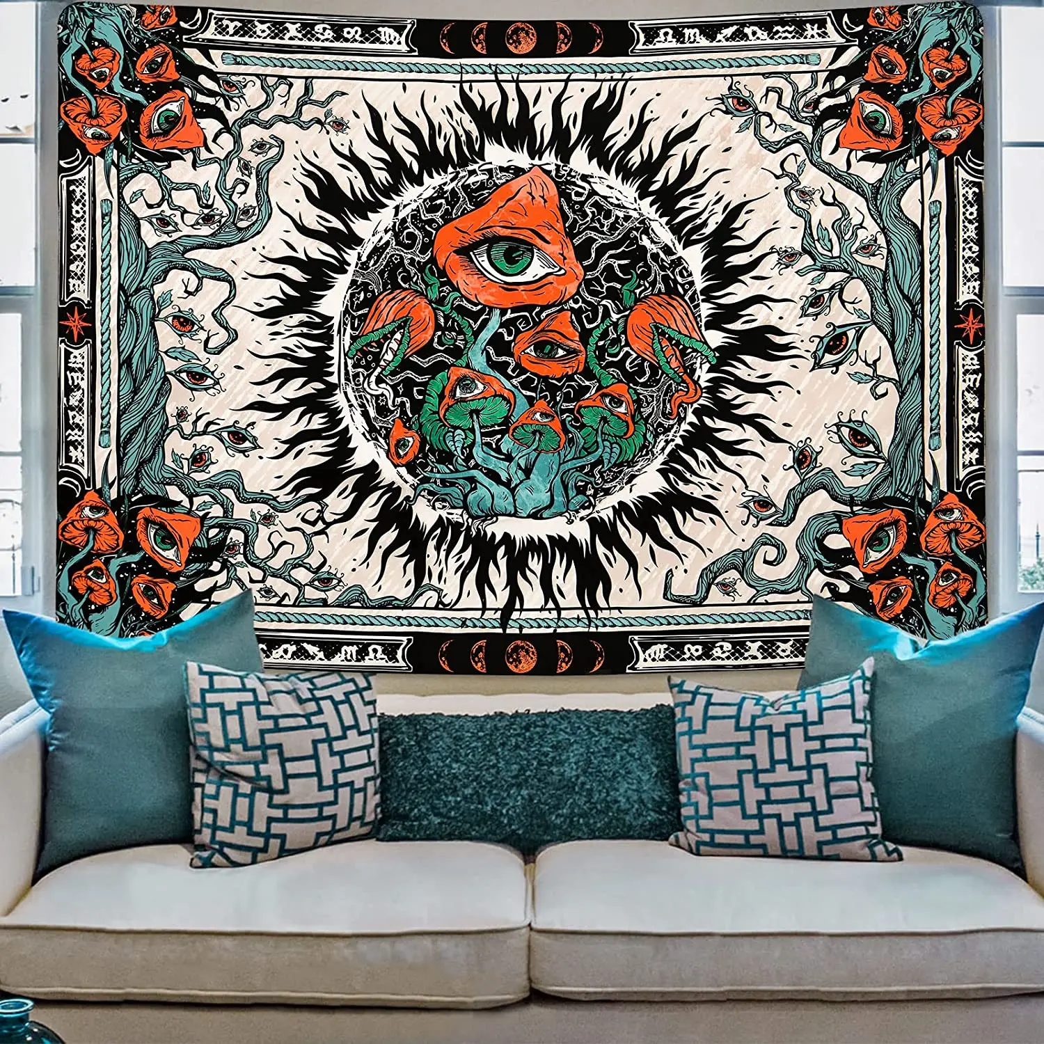Burning Sun Mushroom Tapestry Hippie Eyes Tapestry Mandala Vine Tapestry Moonscape Tapestry Wall Hanging For Bedroom Living Room
Burning Sun Mushroom Tapestry Hippie Eyes Tapestry Mandala Vine Tapestry Moonscape Tapestry Wall Hanging For Bedroom Living Room