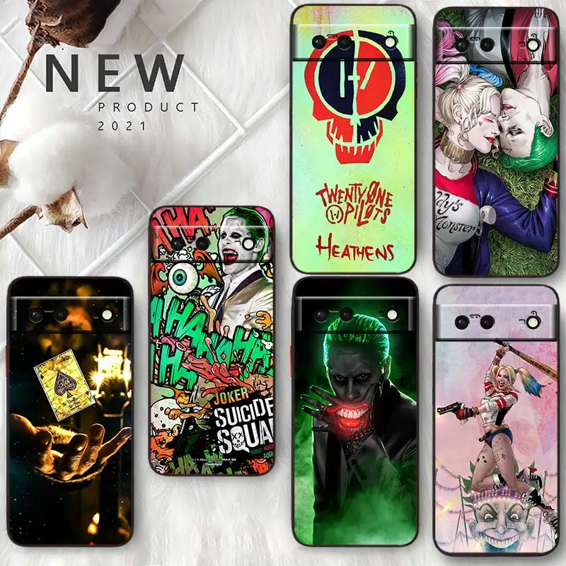 Joker and harley fashion For Google Pixel 7 6 Pro 6A 5A 5 4 4A XL 5G Black Phone Case Coque Capa Soft TPU Silicone Fundas
Joker and harley fashion For Google Pixel 7 6 Pro 6A 5A 5 4 4A XL 5G Black Phone Case Coque Capa Soft TPU Silicone Fundas