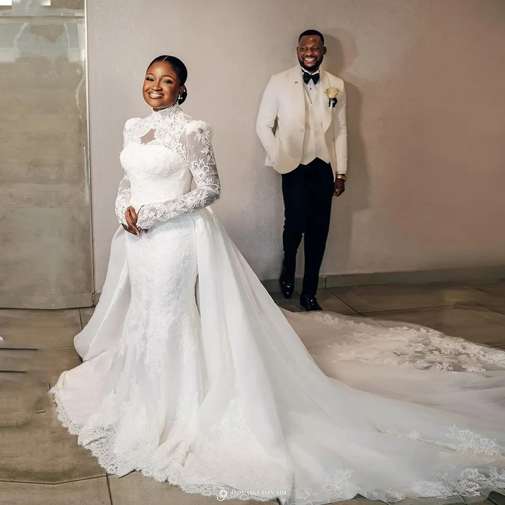 Elegant Mermaid Wedding Dresses With Detachable Train 2 In 1 Women Formal Party Bridal Gowns Tailored White Dress Plus Size 2023
Elegant Mermaid Wedding Dresses With Detachable Train 2 In 1 Women Formal Party Bridal Gowns Tailored White Dress Plus Size 2023
