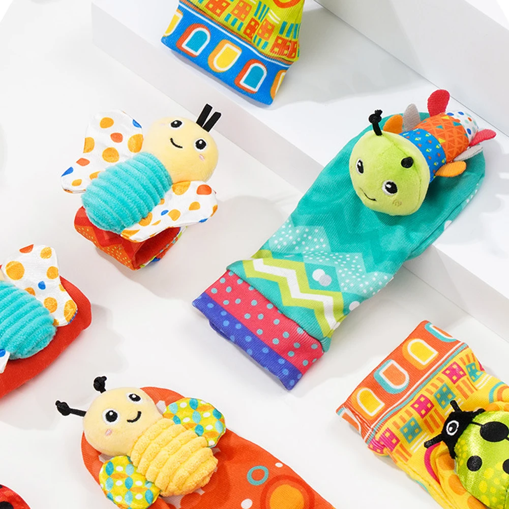 Cute Cartoon Bugs Rattle Wrist Band Sock Set Comfortable Soft Band Sockings Gift For Toddlers Baby
Cute Cartoon Bugs Rattle Wrist Band Sock Set Comfortable Soft Band Sockings Gift For Toddlers Baby