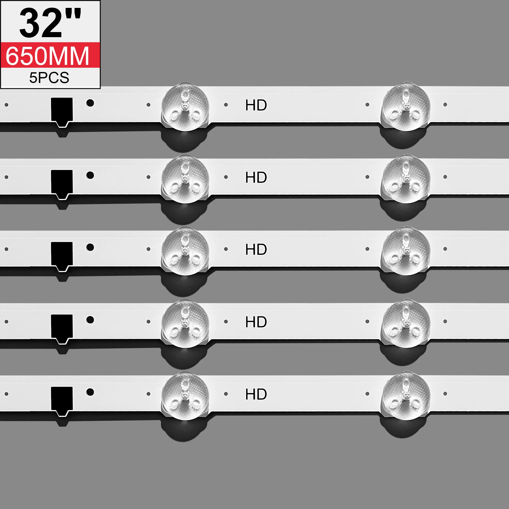 Новинка Светодиодная лента для подсветки Samsung 32 дюйма 5 шт./компл. 9 светодиодов 650