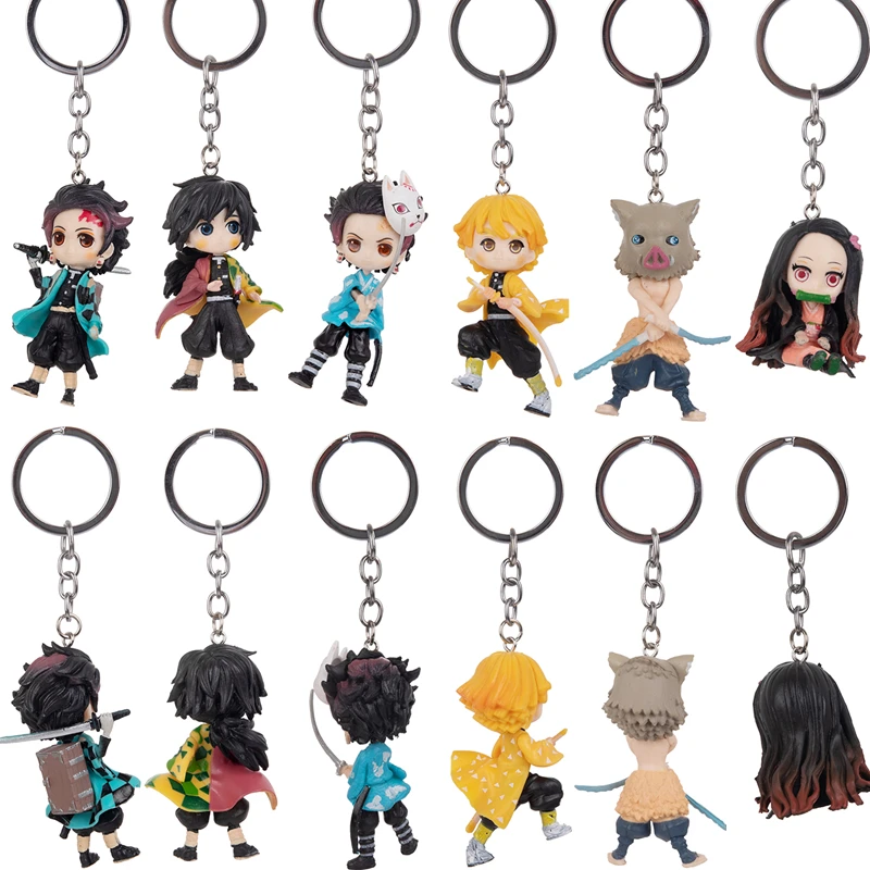 Demon Slayer Anime Figures Keychain 5-7CM Tanjirou Nezuko Zenitsu Model Key Pendant Cartoon Bag Pendant Q Doll Gift for Children
Demon Slayer Anime Figures Keychain 5-7CM Tanjirou Nezuko Zenitsu Model Key Pendant Cartoon Bag Pendant Q Doll Gift for Children