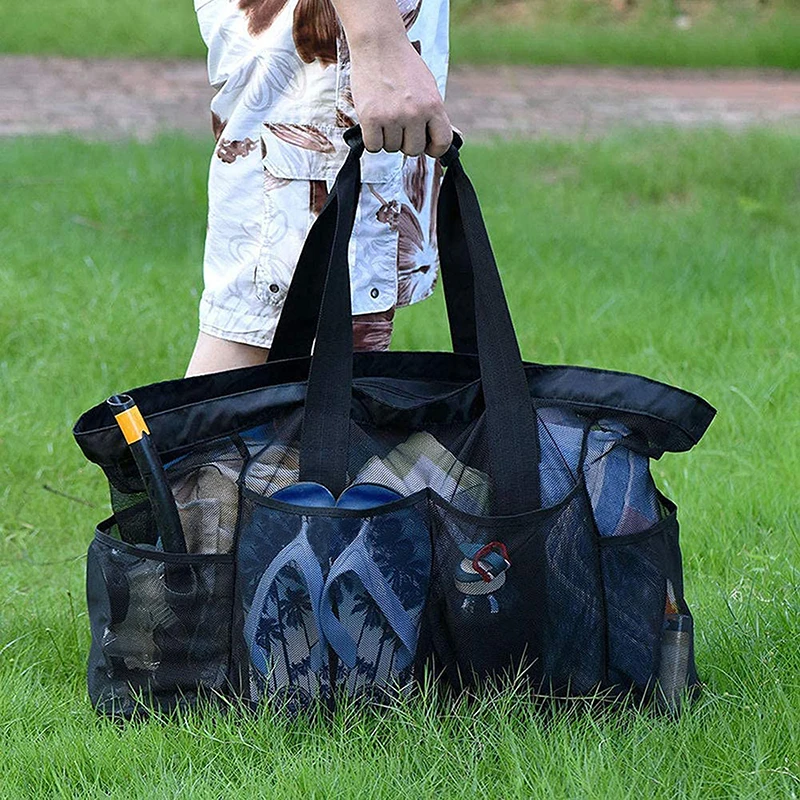 High Capacity Women Mesh Transparent Bag Double-Layer Heat Preservation Large Picnic Beach Bags Shoulder Bags Tote 
High Capacity Women Mesh Transparent Bag Double-Layer Heat Preservation Large Picnic Beach Bags Shoulder Bags Tote
