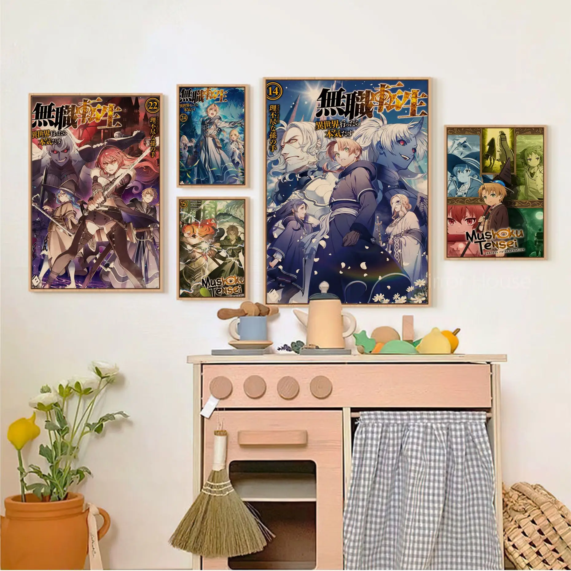 Anime Mushoku Tensei Jobless Reincarnation Art Poster Decoracion Painting Wall Art Kraft Paper Stickers Wall Painting
Anime Mushoku Tensei Jobless Reincarnation Art Poster Decoracion Painting Wall Art Kraft Paper Stickers Wall Painting