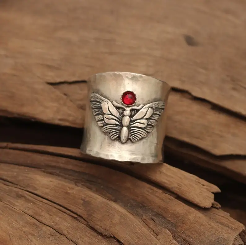 Butterfly Ring, Personalized, Sterling Silver Ring Men, Animal Jewelry, Thumb Ring, Moth, Butterfly Lovers Gift For Her
Butterfly Ring, Personalized, Sterling Silver Ring Men, Animal Jewelry, Thumb Ring, Moth, Butterfly Lovers Gift For Her