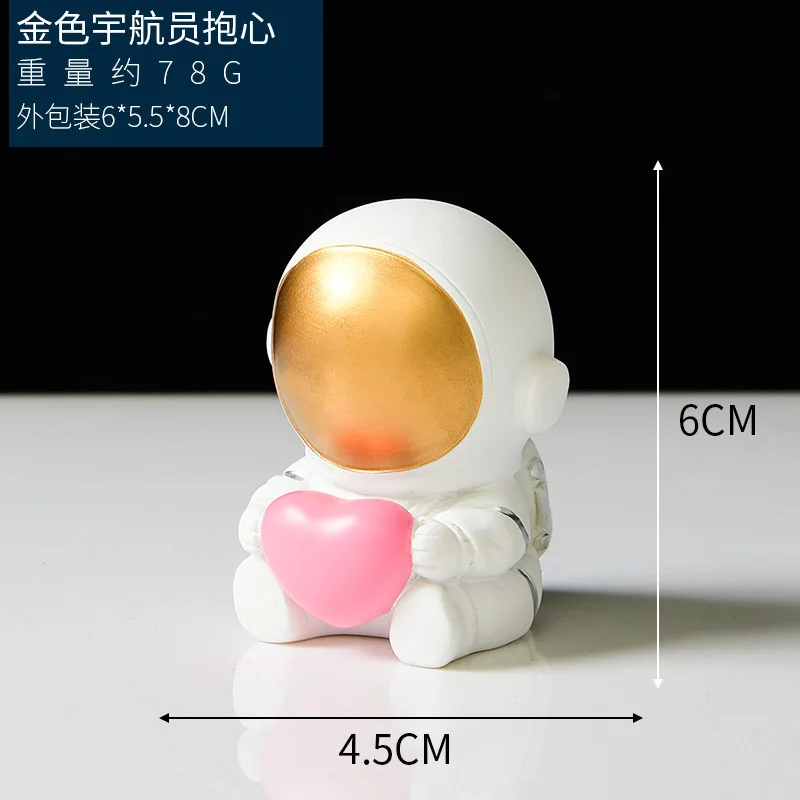 1pc Resin Spaceman Sculpture Home Desktop Decorations Astronaut Figure Statue Educational Toys Figurine Kids Gift Heart Flower
1pc Resin Spaceman Sculpture Home Desktop Decorations Astronaut Figure Statue Educational Toys Figurine Kids Gift Heart Flower