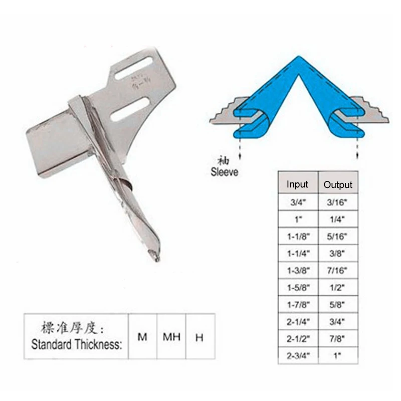 Sleeve Placket Binder For Industrial Sewing Machine Trousers Pull Tube Edging Hemming Tool Easy Setting DY127
Sleeve Placket Binder For Industrial Sewing Machine Trousers Pull Tube Edging Hemming Tool Easy Setting DY127