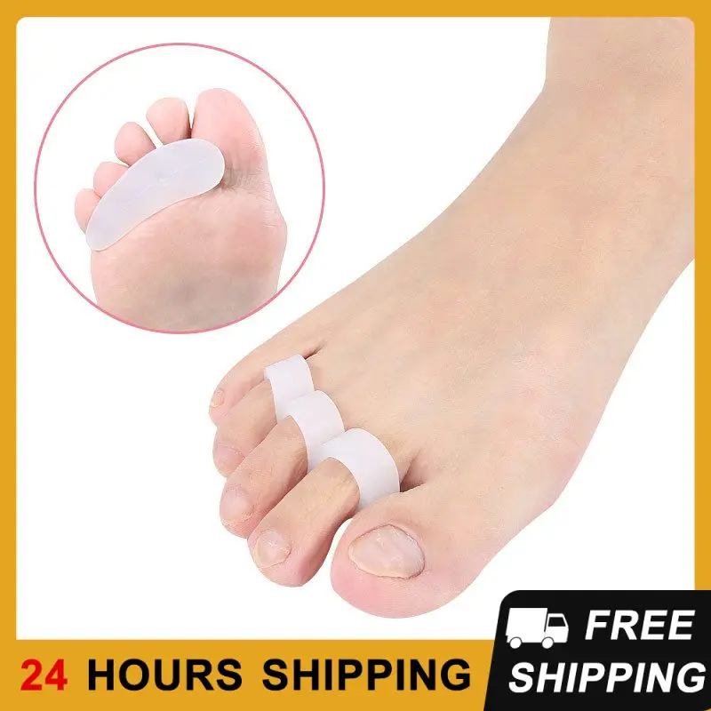 2pcs=1pair Silicone Toes Separator Suitable Bunion Hallux Valgus Corrector Material Soft Gel Straightener Spacers Foot Care Tool
2pcs=1pair Silicone Toes Separator Suitable Bunion Hallux Valgus Corrector Material Soft Gel Straightener Spacers Foot Care Tool