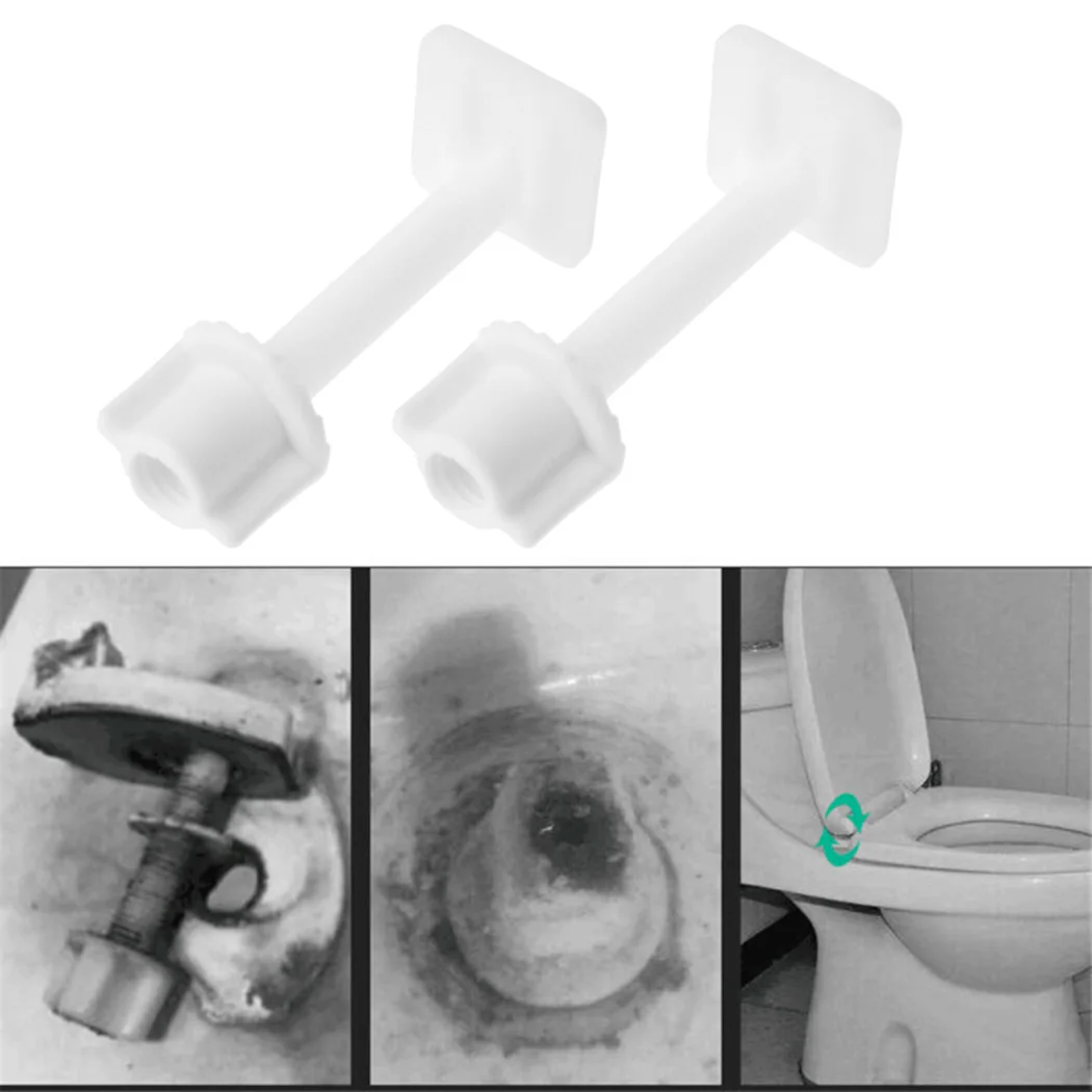 2Pcs Plastic Toilet Seat Hinge Repair Bolts + Fitting Screws +Washers Kit Accessories Universal Bathroom Fixture Replacement
2Pcs Plastic Toilet Seat Hinge Repair Bolts + Fitting Screws +Washers Kit Accessories Universal Bathroom Fixture Replacement