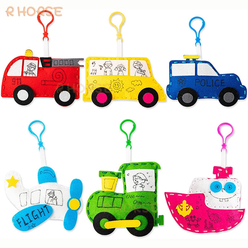 6Pcs Transportation Sewing Kit Make Your Own Bus Boat Planes Fire Trucks Early Learning Activity Felt Handicraft Class for Kids
6Pcs Transportation Sewing Kit Make Your Own Bus Boat Planes Fire Trucks Early Learning Activity Felt Handicraft Class for Kids