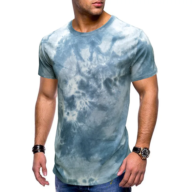 Tie-dyed Men's T-shirt Men's Summer New Fashion Short Sleeve Loose Casual Men's T-shirt Men's Cotton T-shirt
Tie-dyed Men's T-shirt Men's Summer New Fashion Short Sleeve Loose Casual Men's T-shirt Men's Cotton T-shirt