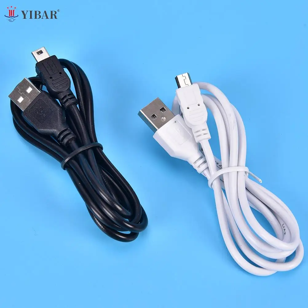 

1m Long MINI USB Cable Sync & Charge Lead Type A to 5 Pin B Phone Charger