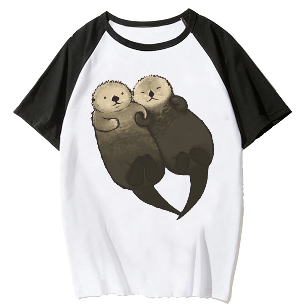 Женская комиксная аниме-футболка с выдрами, японская одежда в стиле Харадзюку
Женская комиксная аниме-футболка с выдрами, японская одежда в стиле Харадзюку