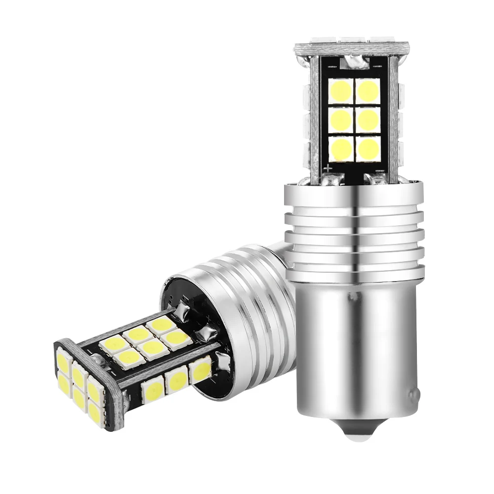 2 шт. BA15S Светодиодная лампа CANBUS безотказная 24-SMD белая автомобильная карта чтение габарисветильник обратный резервный стояночный сигнал ДХ... 
2 шт. BA15S Светодиодная лампа CANBUS безотказная 24-SMD белая автомобильная карта чтение габарисветильник обратный резервный стояночный сигнал ДХ...
