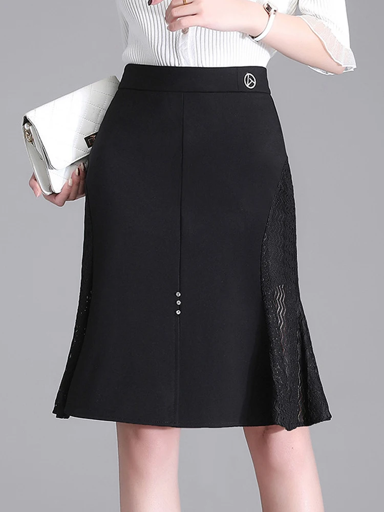 Lace Patchwork Skirt Women Sexy Split Black Trumpet Large Size 5XL Fat Women Mermaid Skirt Package Hip One-Step Skirt 2022
Lace Patchwork Skirt Women Sexy Split Black Trumpet Large Size 5XL Fat Women Mermaid Skirt Package Hip One-Step Skirt 2022