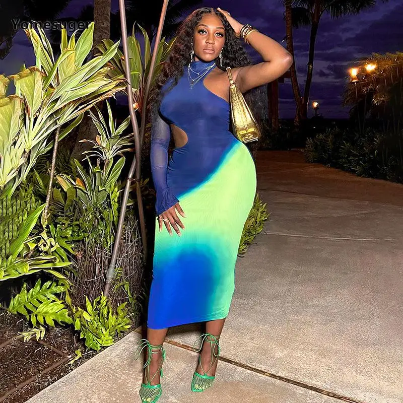 Yomesuger Blue Tie Dye Print Maxi Dress Women Sexy Cut Out O-Neck One Sleeve Body-Shaping Robe 2024 Spring Fashion Party Dresses
Yomesuger Blue Tie Dye Print Maxi Dress Women Sexy Cut Out O-Neck One Sleeve Body-Shaping Robe 2024 Spring Fashion Party Dresses