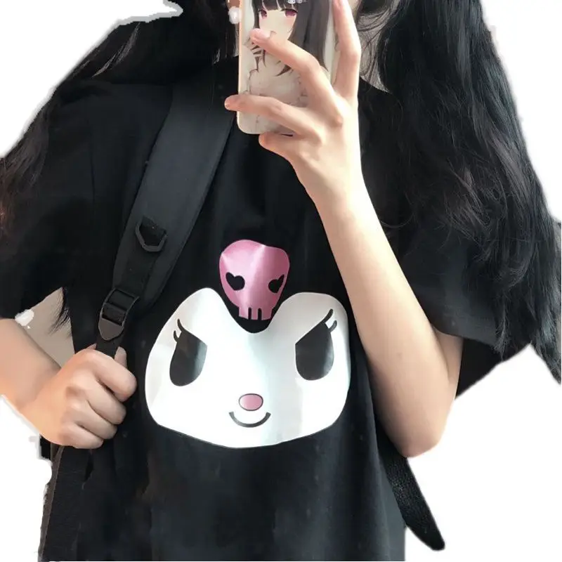 Sanrio Cartoon Cute Cotton Short-Sleeved Kuromi Cinnamoroll Printed Student Korean Version Loose All-Match Casual T-Shirt Ins
Sanrio Cartoon Cute Cotton Short-Sleeved Kuromi Cinnamoroll Printed Student Korean Version Loose All-Match Casual T-Shirt Ins