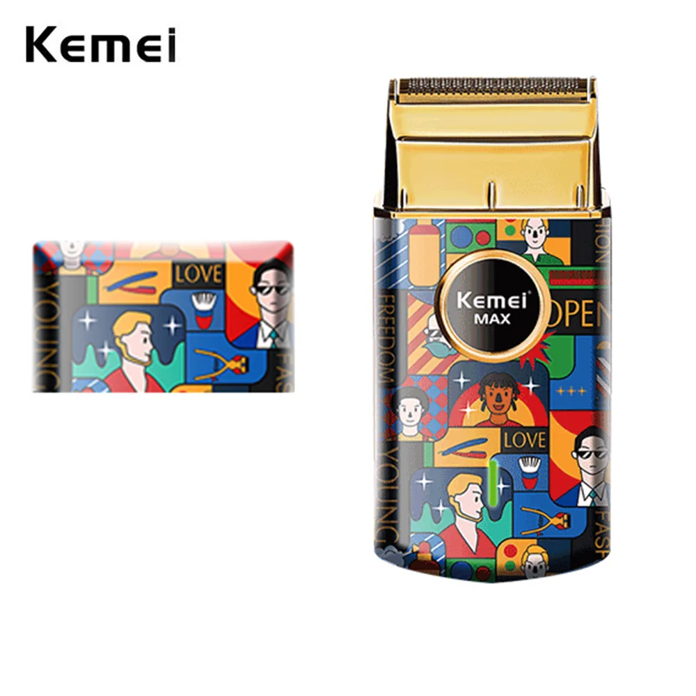 Kemei Uno Беспроводная Бритва из одной фольги StyleCraft граффити, профессиональная литий-ионная бритва, очень близкая стрижка без раздражения
Kemei Uno Беспроводная Бритва из одной фольги StyleCraft граффити, профессиональная литий-ионная бритва, очень близкая стрижка без раздражения