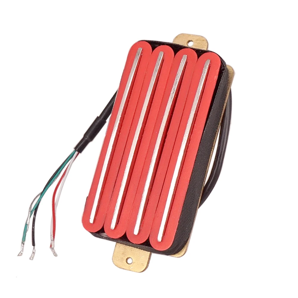 Hot Rail 2-Dual Blade Электрогитара хамбакер Пикап 4-проводной пикап аксессуары для гитары красный 
Hot Rail 2-Dual Blade Электрогитара хамбакер Пикап 4-проводной пикап аксессуары для гитары красный