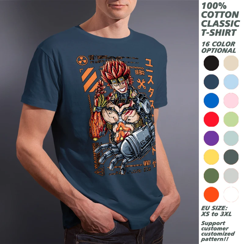 One Piece Eustass Kid Anime Printed T Shirt For Men Women Cotton Casual 16 Color Short Sleeve T-shirts Unisex Summer Clothing 
One Piece Eustass Kid Anime Printed T Shirt For Men Women Cotton Casual 16 Color Short Sleeve T-shirts Unisex Summer Clothing