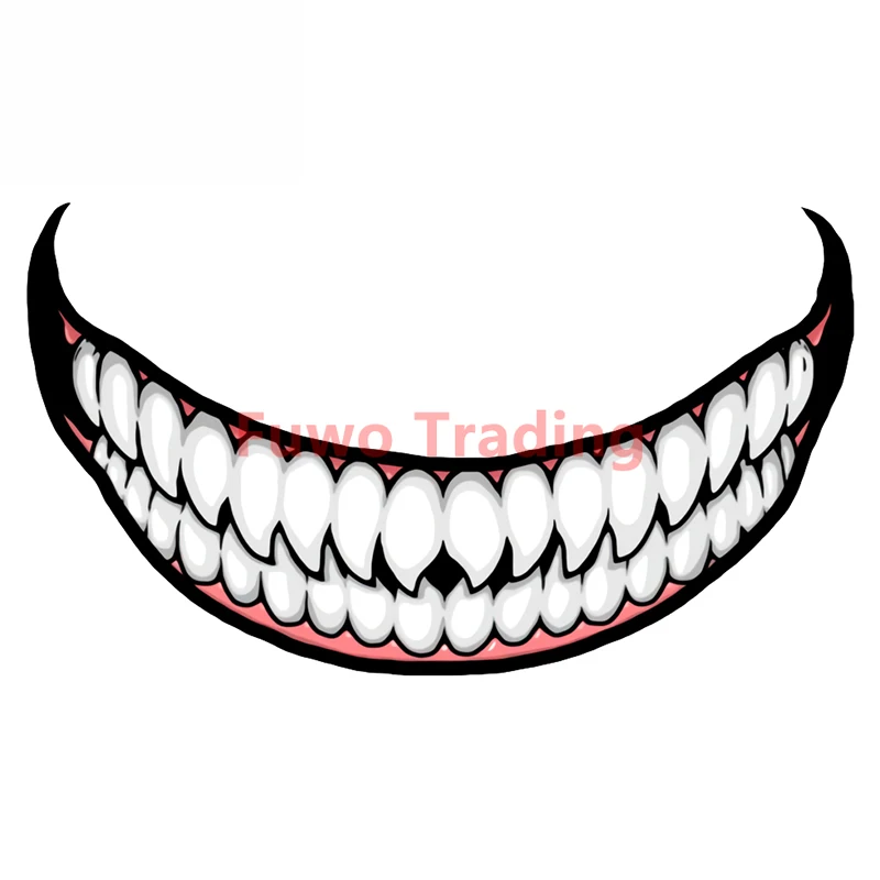 Fuwo Trading Scary Devil Tooth Helmet Car Stickers RV JDM Motorcycle Decal Waterproof Anti-UV Camper Van Funny Car Assessoires
Fuwo Trading Scary Devil Tooth Helmet Car Stickers RV JDM Motorcycle Decal Waterproof Anti-UV Camper Van Funny Car Assessoires