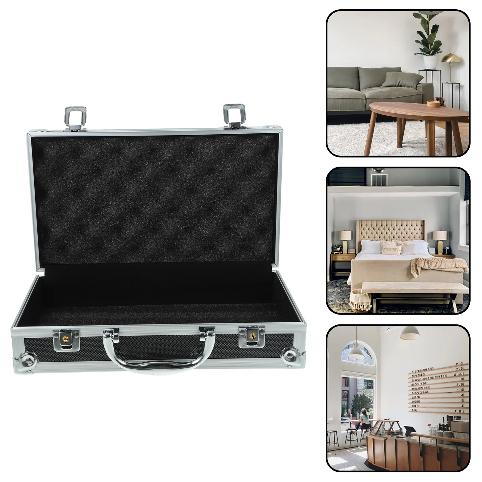 

Aluminum Toolbox Makeup Case Organizer Carrying Multi-purposes Medicine Portable Alloy Metal Hard Cases Tools Aluminium